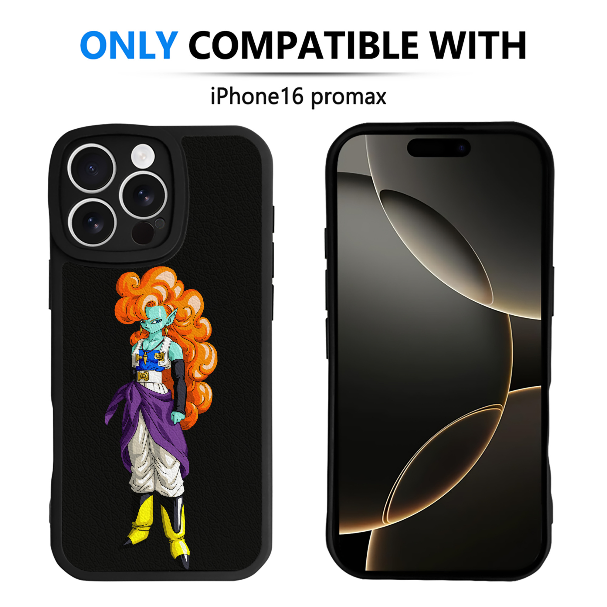 （画像用） ドラゴンボール DRAGON BALL 【iPhone 16シリーズ対応】シリコンスマホケース（レザー調） 材質：シリコン